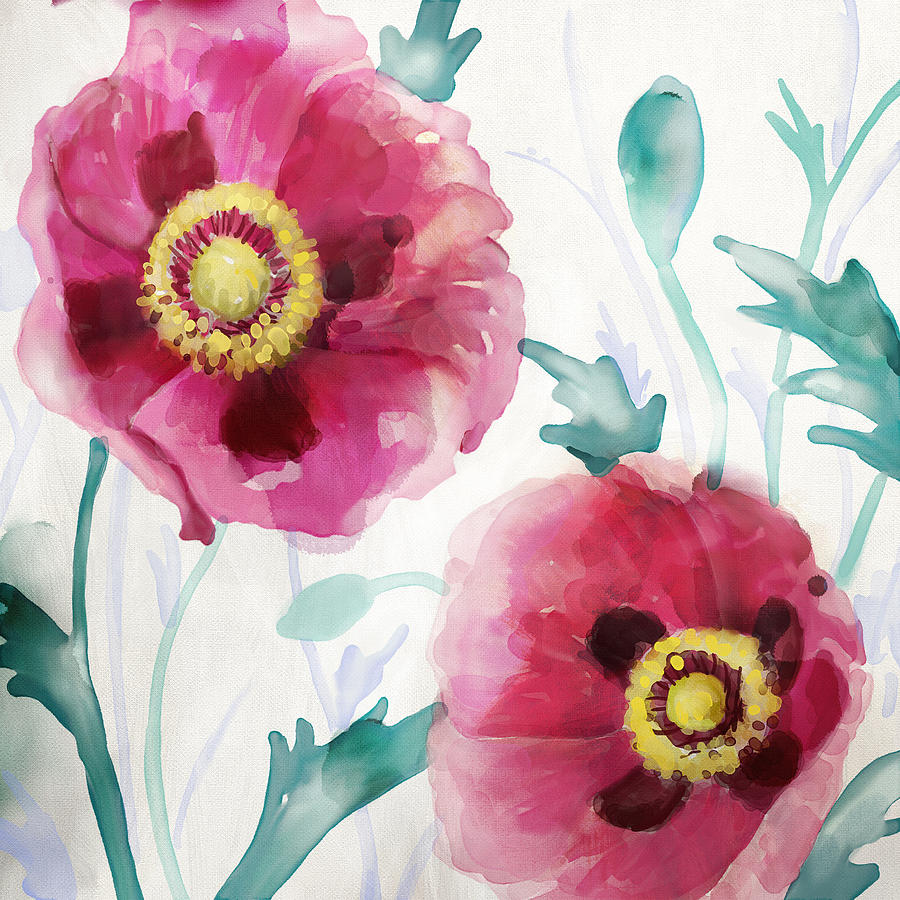Watercolor Painting - SoftWetFloral by Mauro DeVereaux