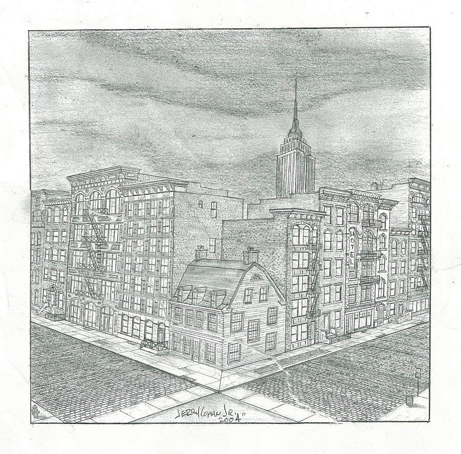 Soho Drawing by Jerry Copan