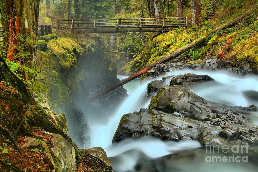 Sol Duc Waterfall Canyon Photograph by Adam Jewell