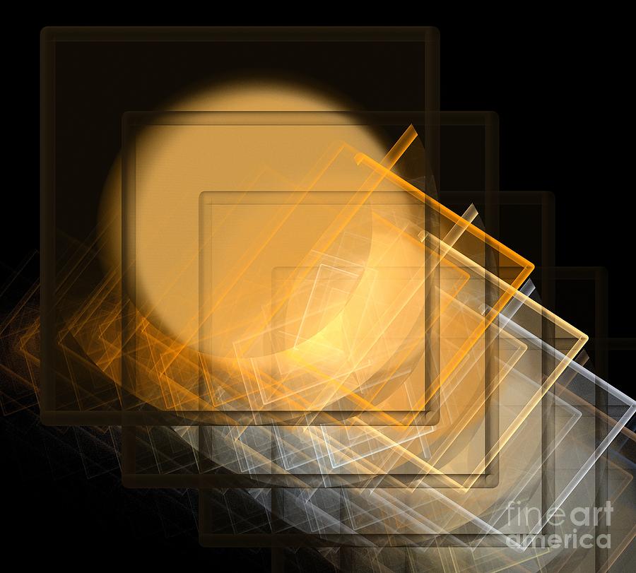Abstract Digital Art - Solar Cubism by Kim Sy Ok