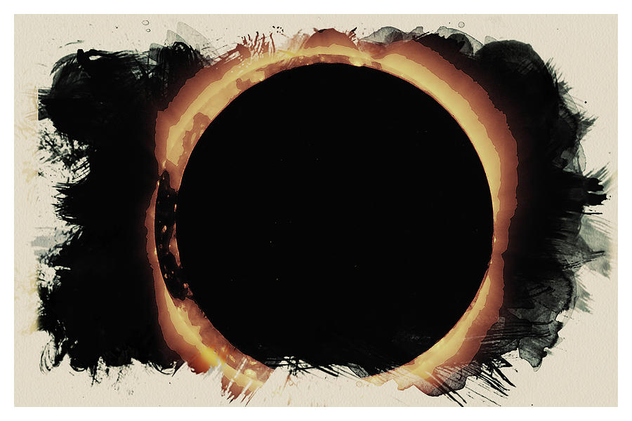 Solar Eclipse 2017 3 Painting by Celestial Images