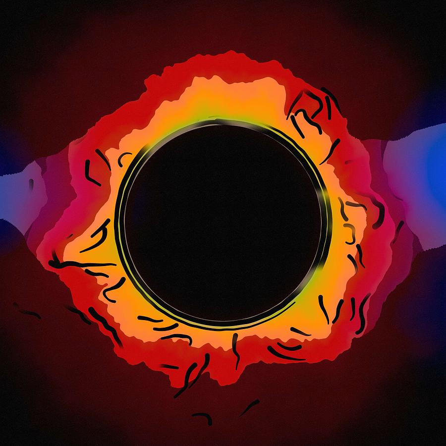 Solar Eclipse 3 Painting by Celestial Images
