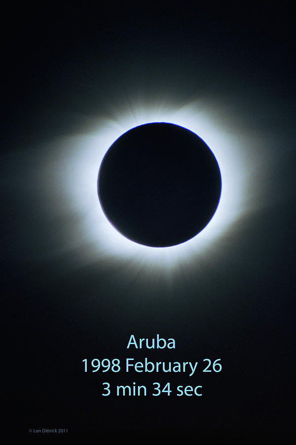 Solar Eclipse Aruba 1998 Photograph by Lon Dittrick
