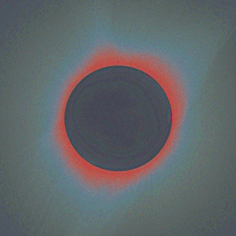 Solar eclipse, as seen above Madras, Oregon, U.S. by NASA 2 Painting by Celestial Images