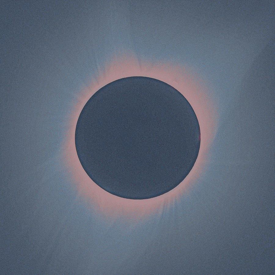 Solar eclipse, as seen above Madras, Oregon, U.S. by NASA 4 Painting by Celestial Images