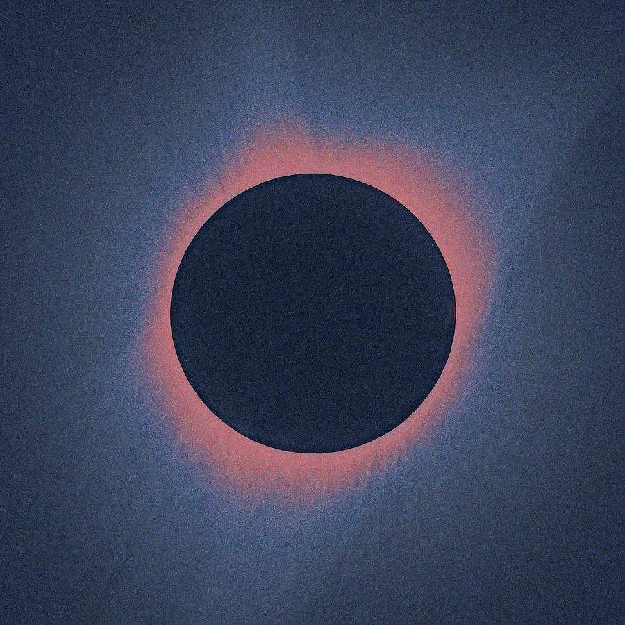 Solar eclipse, as seen above Madras, Oregon, U.S. by NASA  5 Painting by Celestial Images