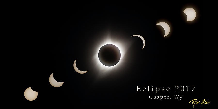 Solar Eclipse Collage 3 Photograph by Rikk Flohr