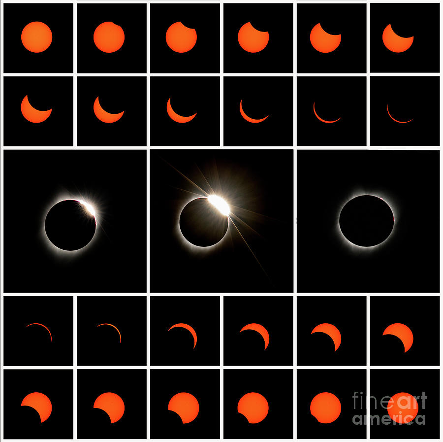Solar Eclipse Composite Photograph by Mark Jackson