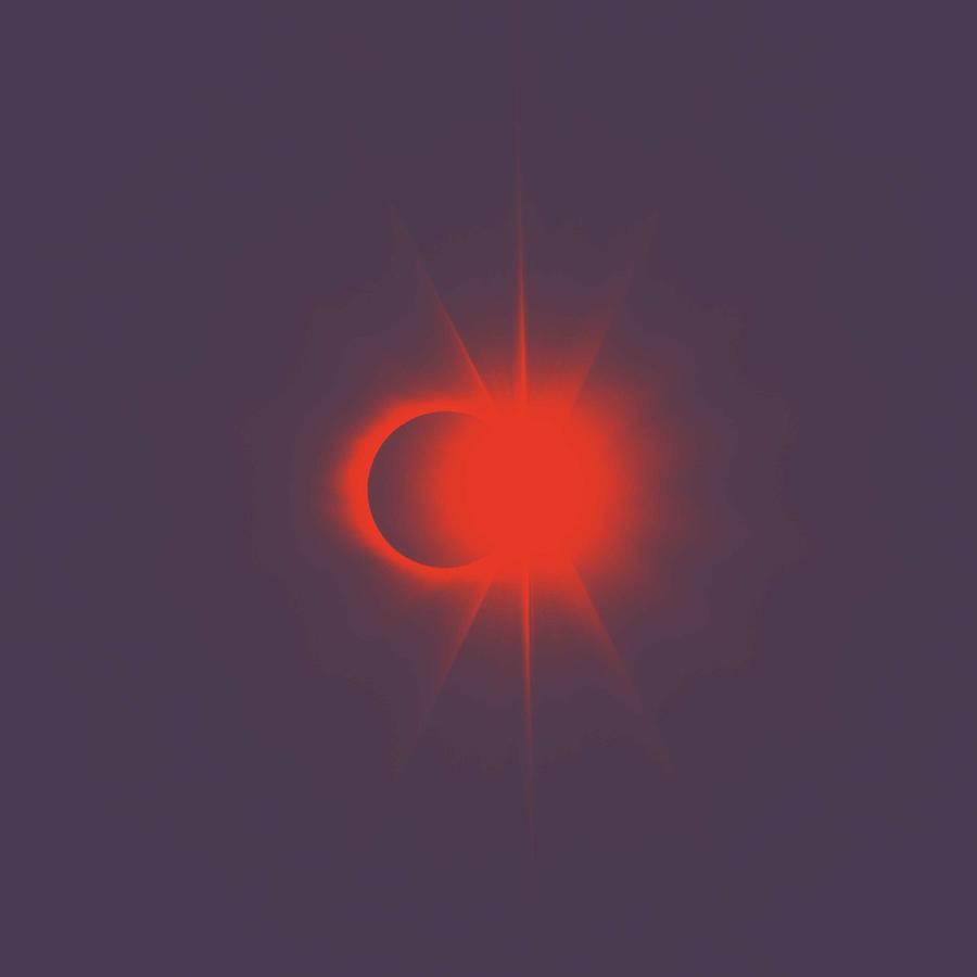 Solar Eclipse, Diamond ring 2b Painting by Celestial Images