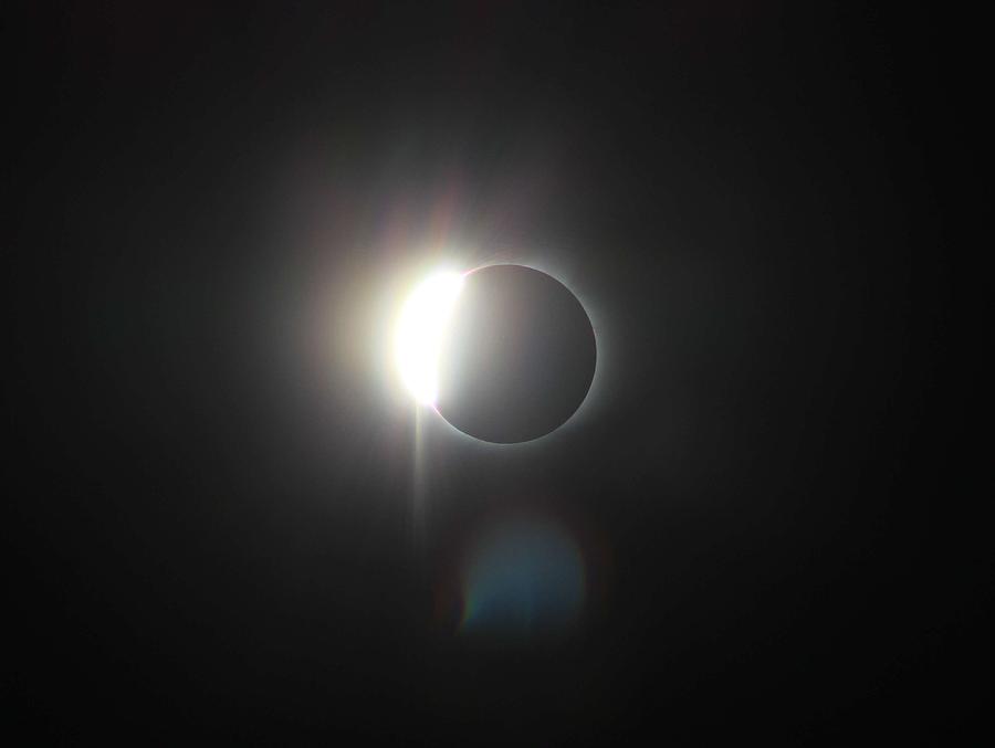 Solar Eclipse, Diamond ring Painting by Celestial Images