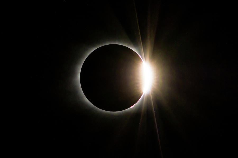 Solar Eclipse Diamond Ring Photograph by Lori Coleman