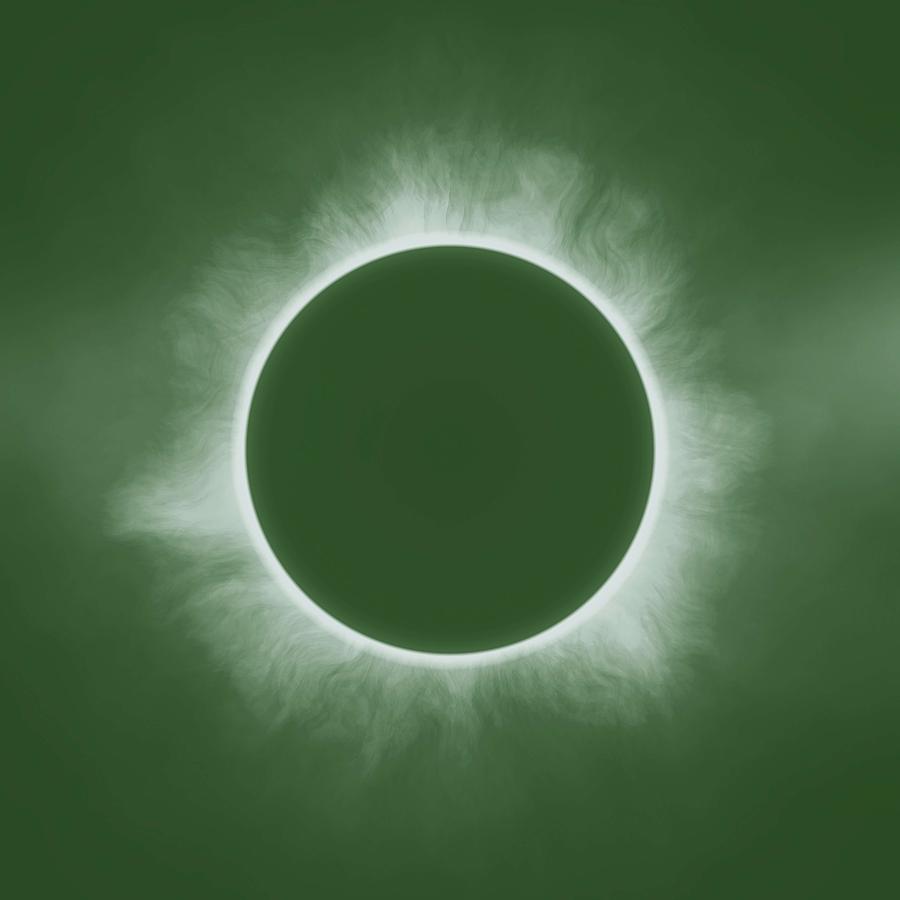 Solar Eclipse in Forest Color Painting by Celestial Images