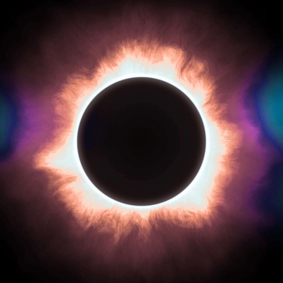 Solar Eclipse in infrared 2 Painting by Celestial Images