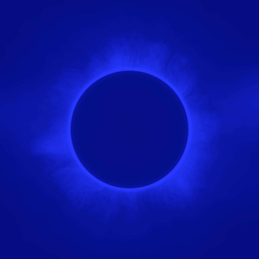 Solar Eclipse in Marine Color Painting by Celestial Images