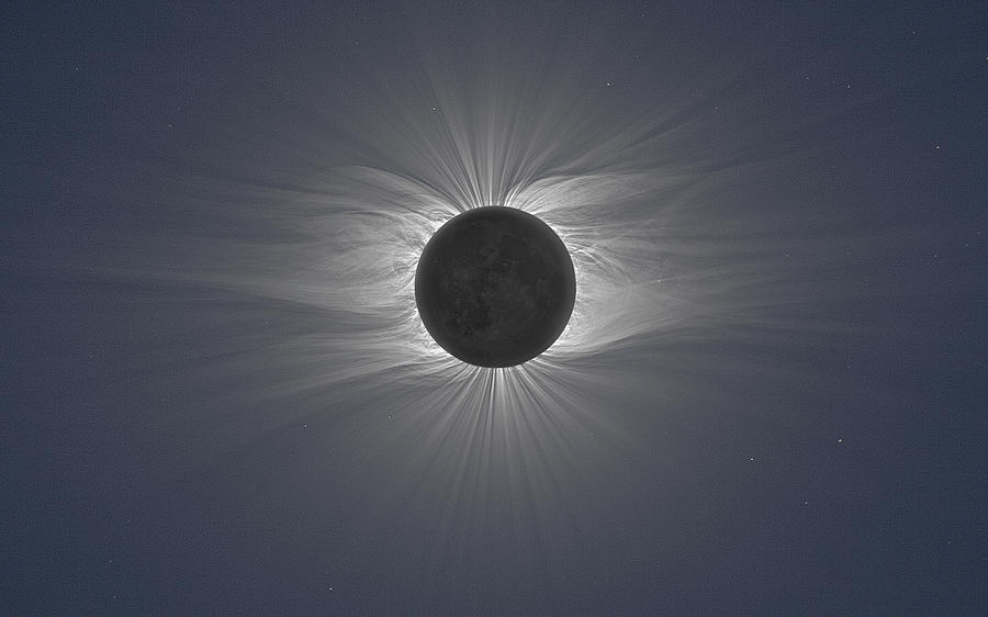Space Digital Art - Solar Eclipse by Maye Loeser