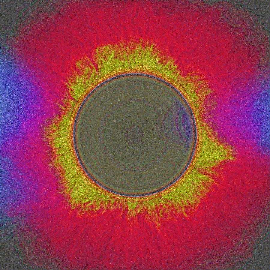 Solar eclipse spectrum 3 Painting by Celestial Images