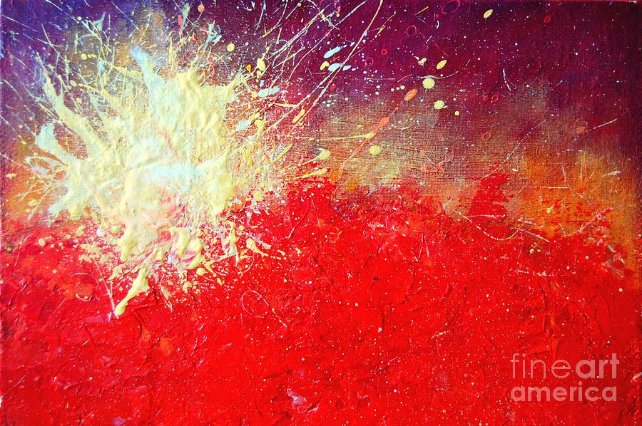Solar Explosion Painting by Ana Maria Edulescu
