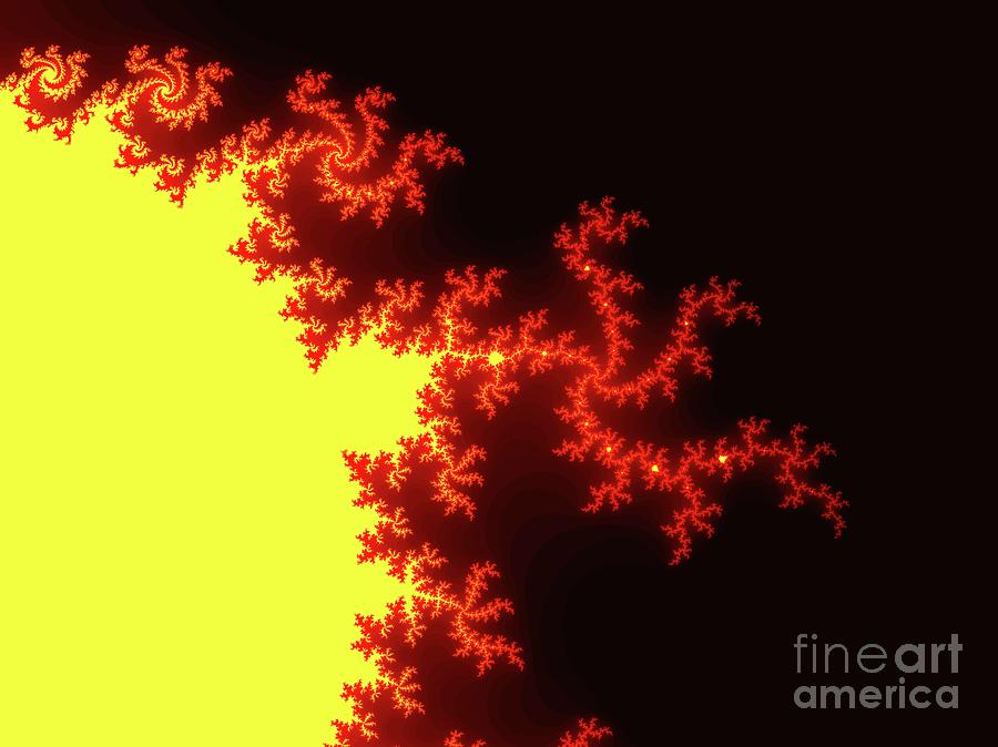 Abstract Digital Art - Solar Flare by Esoterica Art Agency