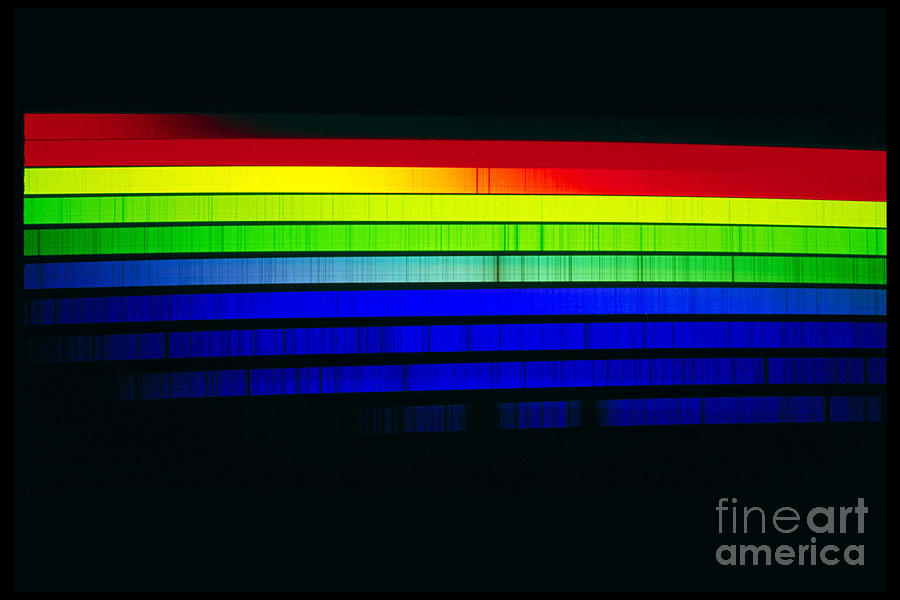 Solar Spectrum Photograph by Nso/aura/nsf