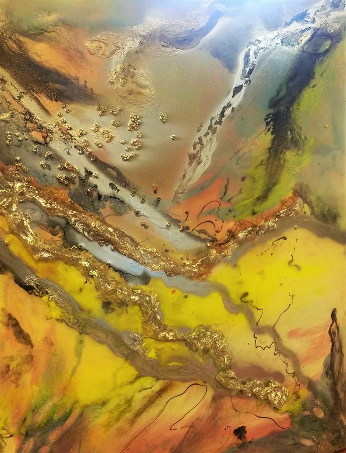 Solardes 1 - 2016 Painting by Gali Valkova Solardes 1 - 2016 Painting by Gali Valkova