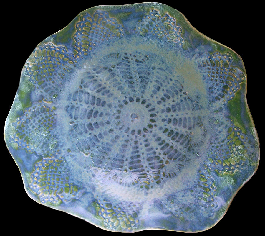 SOLD Jade Plate Ceramic Art by Amanda Sanford
