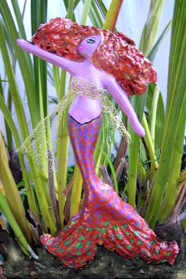 Mermaid Mixed Media - Sold Mandy the Mermaid by Dan Townsend