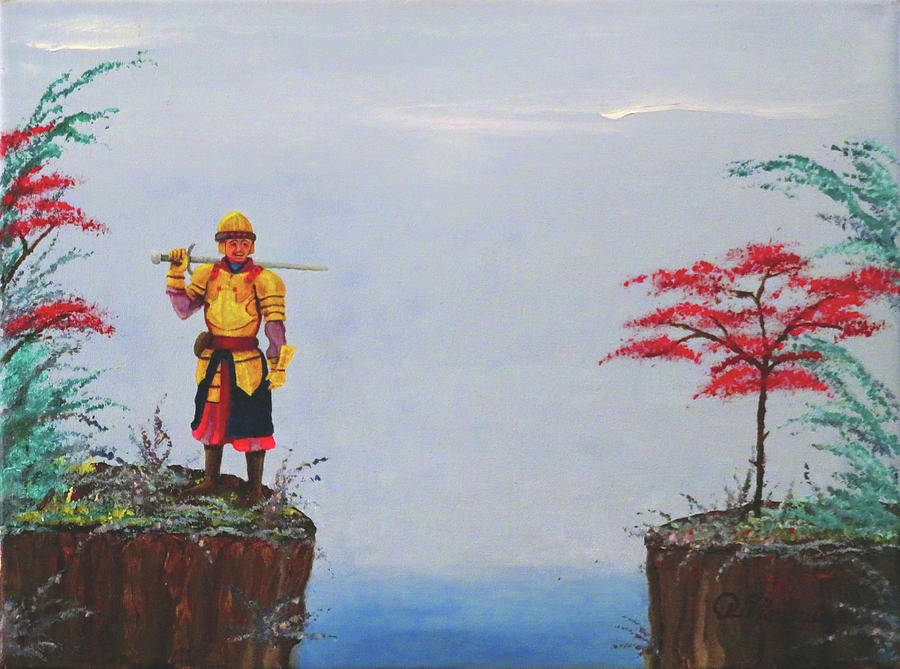 Soldier Painting - Soldier By Gorge by Robert Marquiss Soldier Painting - Soldier By Gorge by Robert Marquiss