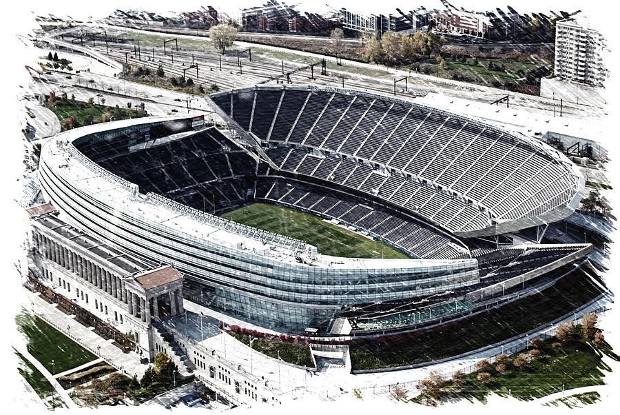 Soldier Field Chicago Sports 06 PA Photograph by Thomas Woolworth