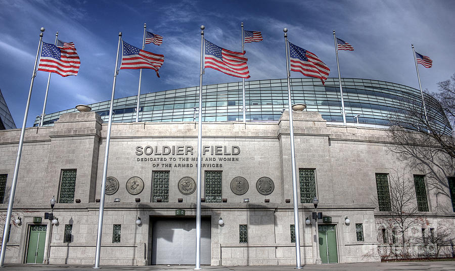 Chicago Bears Photograph - Soldier Field by David Bearden