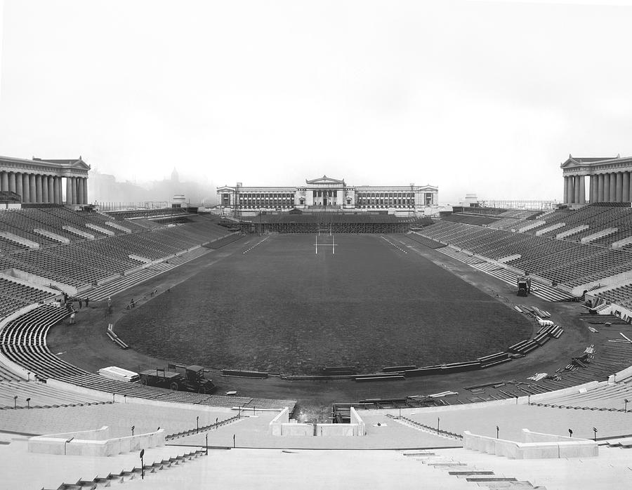 Soldier Field Photograph - Soldier Field in Chicago by Underwood Archives
