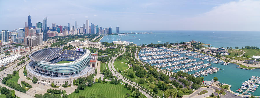 Soldier Field Panorama Photograph by Sebastian Musial