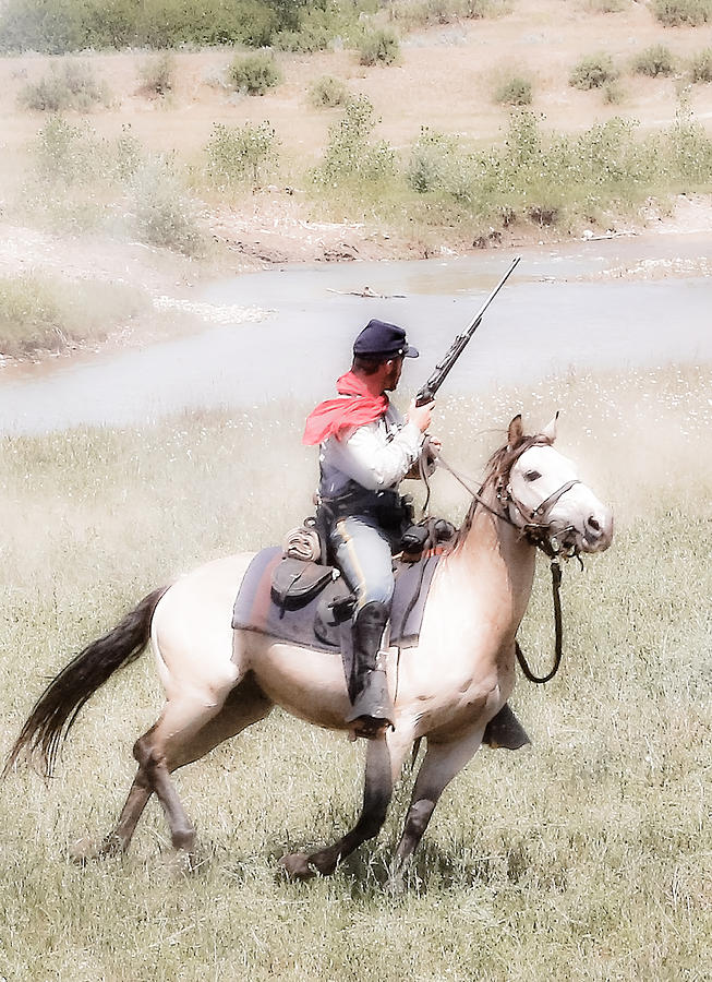 Soldier On His Horse Photograph by Athena Mckinzie