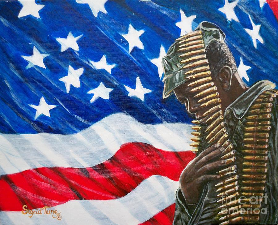 Proudly Serving AMERICAN SOLDIER - U.S.A. by Sigrid Tune Proudly Serving AMERICAN SOLDIER - U.S.A. by Sigrid Tune