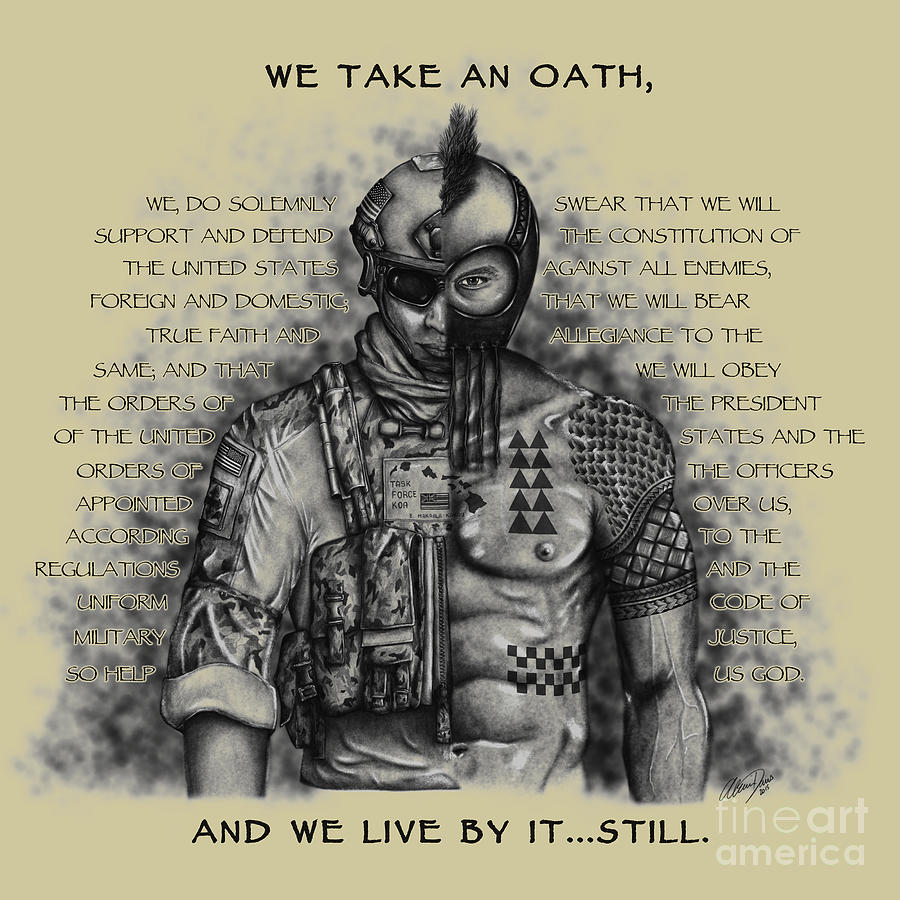 Soldier Warrior Khaki - Oath Digital Art