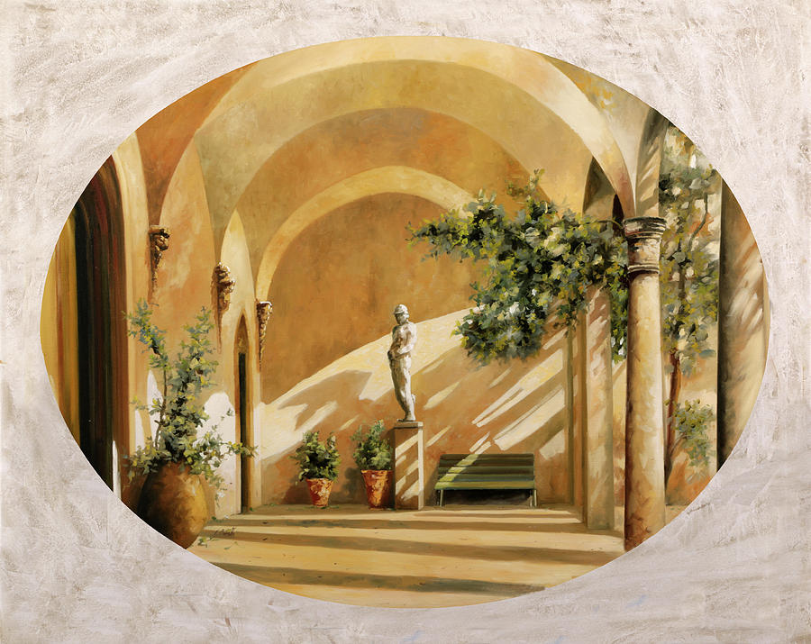 Arcade Painting - Sole Tra Gli Archi by Guido Borelli