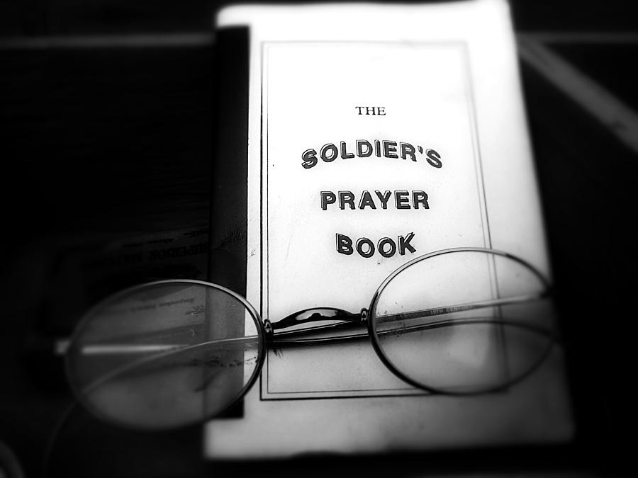 Soliders Prayer Book Photograph