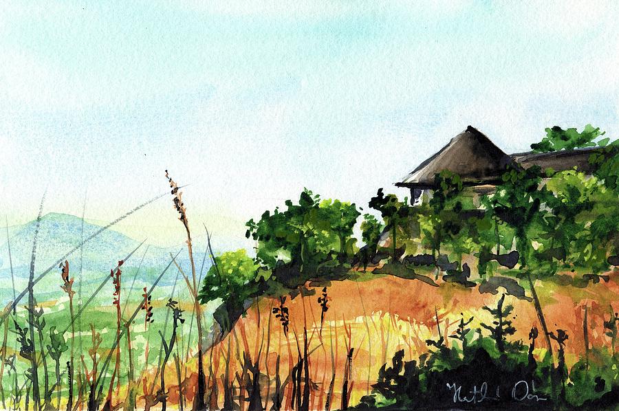 Solitary Cottage in Malawi Painting by Dora Hathazi Mendes