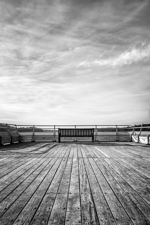 Up Movie Photograph - Solitude at Bangor Pier by Christine Smart