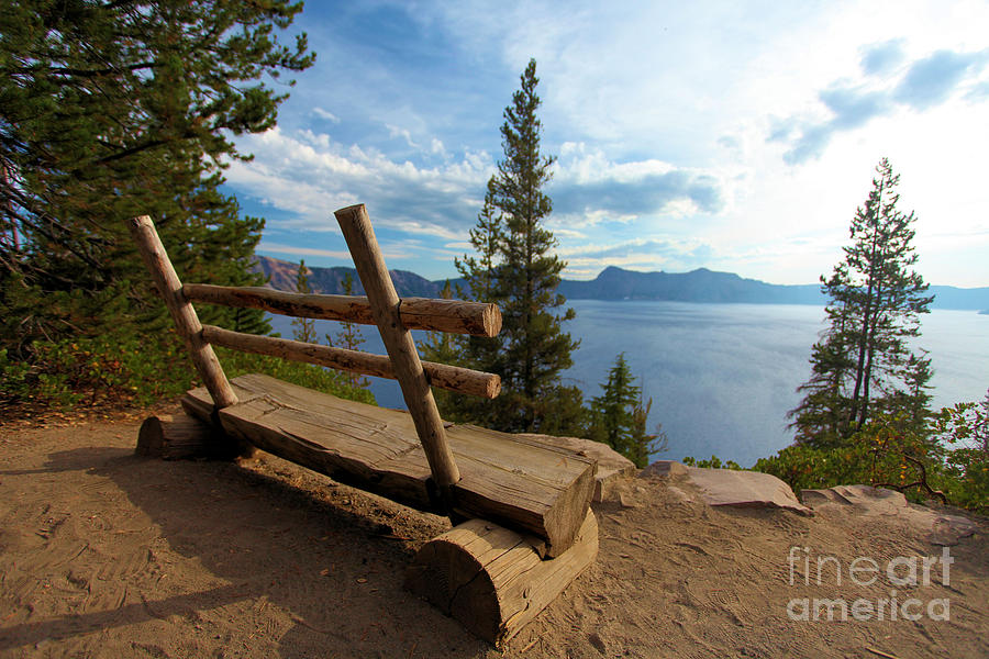 Solitude At Crater Lake Photograph by Adam Jewell