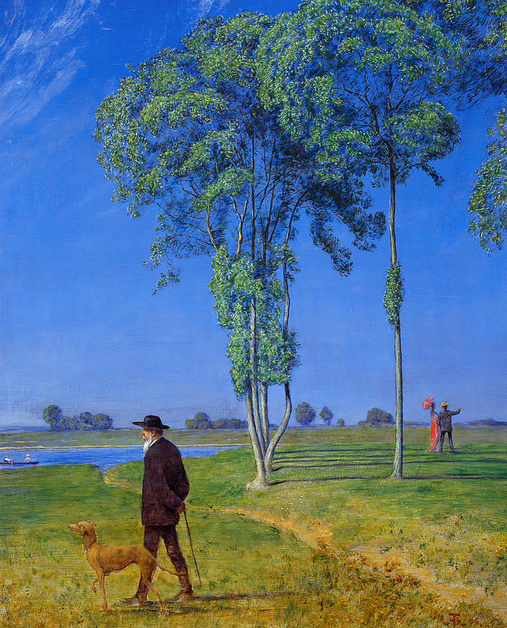 Solitude Painting by Hans Thoma