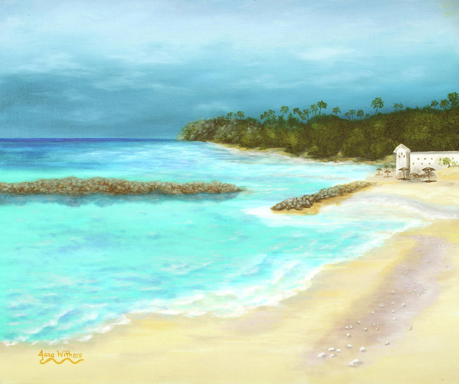 Seascape Painting - Solitude by Jana Withers Seascape Painting - Solitude by Jana Withers