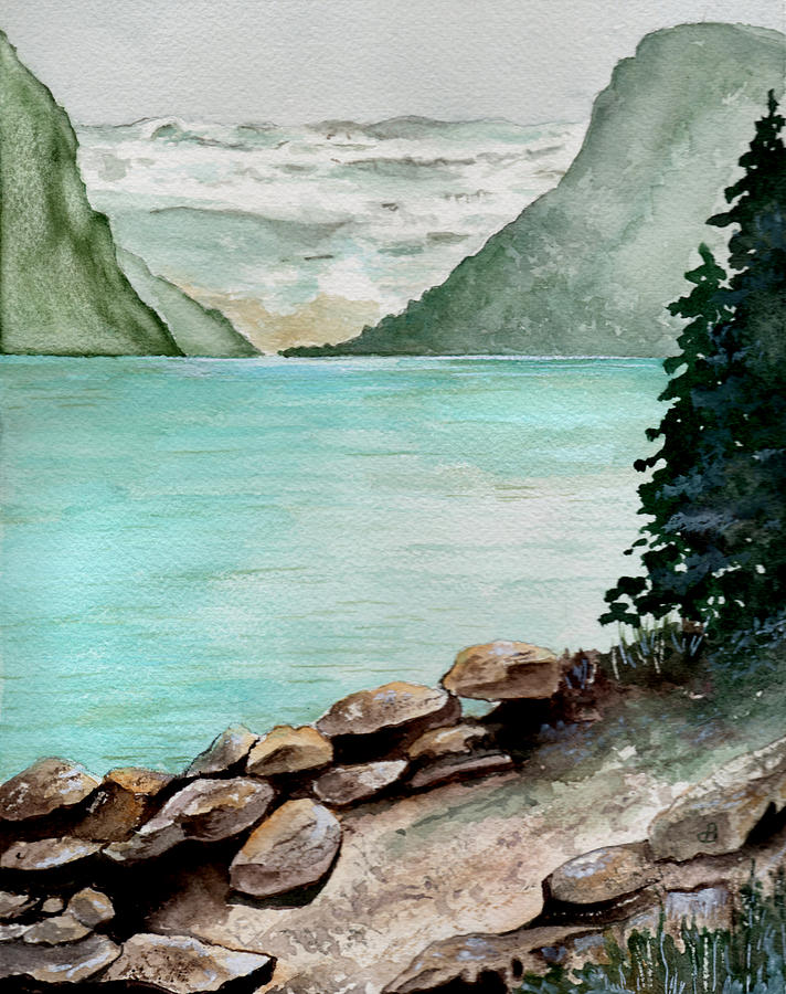 Solitude Of The Lake Painting by Brenda Owen