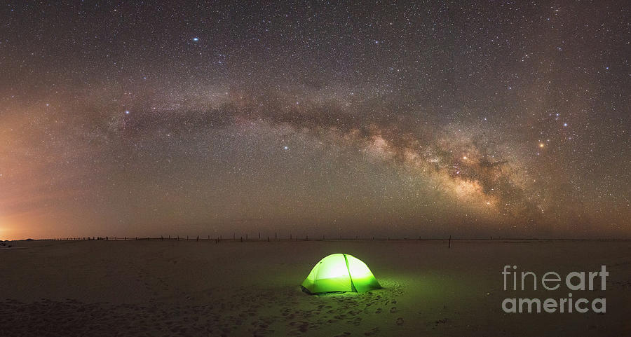 Solitude Under The Stars Panorama Photograph by Michael Ver Sprill