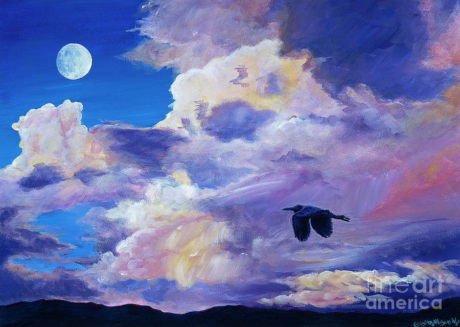 Solo Flight Painting by Elisabeth Sullivan