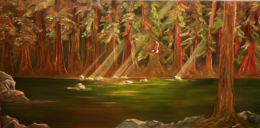 River Painting - Solo Flight by Gwen Rose River Painting - Solo Flight by Gwen Rose
