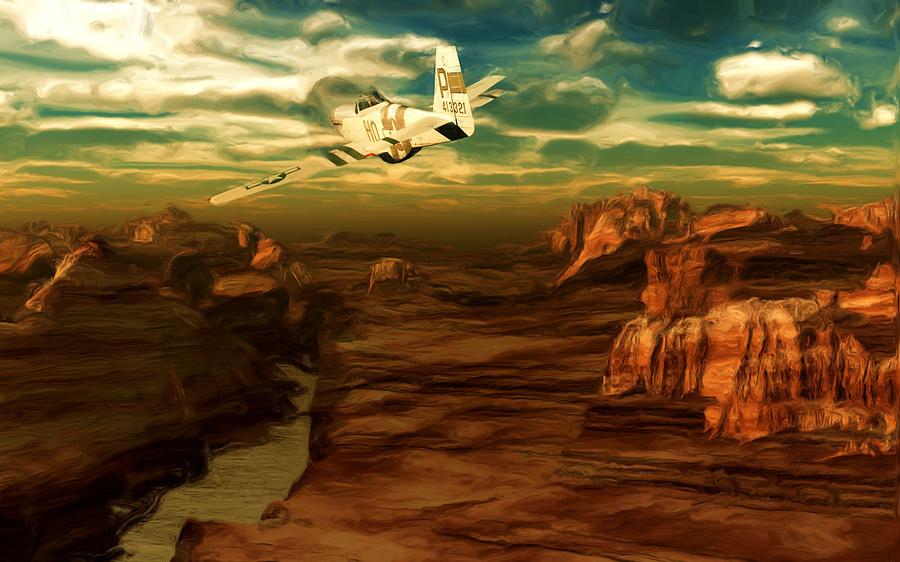 Solo over Canyon Country Digital Art by David Lane