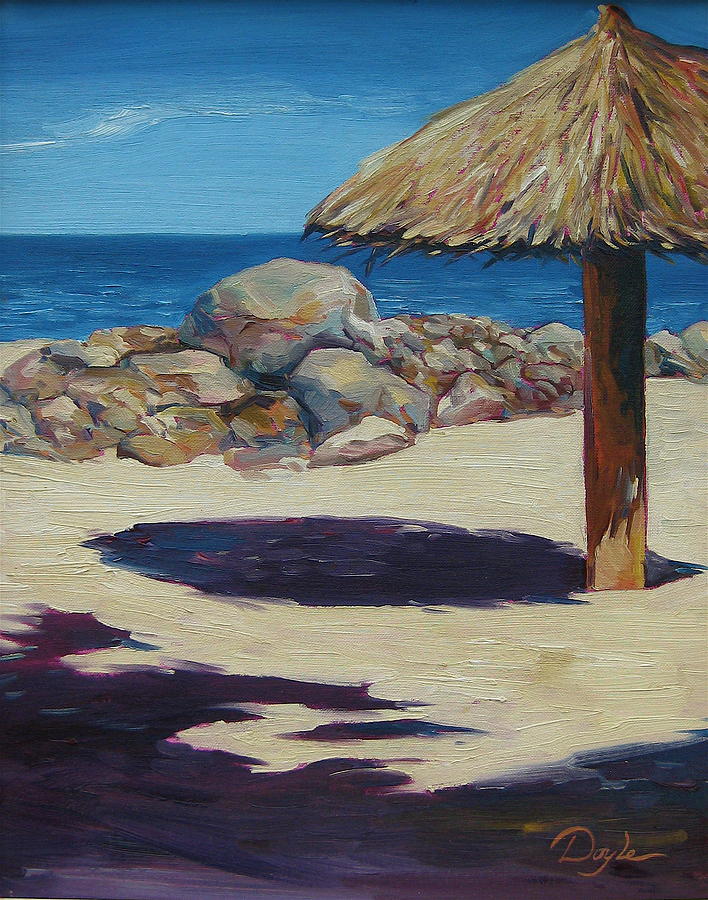 Ocean Painting - Solo Palapa by Karen Doyle Ocean Painting - Solo Palapa by Karen Doyle