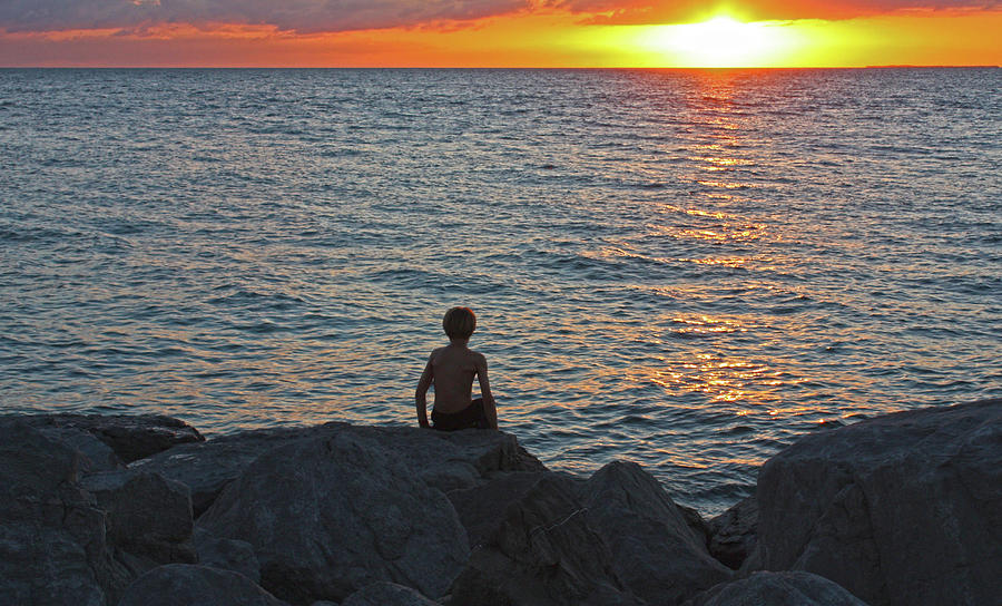 Solo Sunset Photograph by Scott N Rutherford - Fine Art America