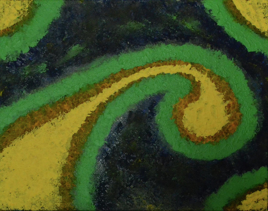 Solo Swirl Painting by Nancy Sisco