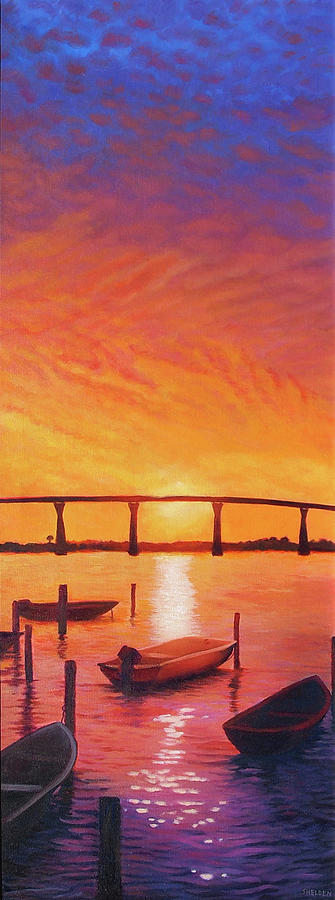 Thomas Johnson Bridge Painting - Solomons Magic by Suzanne Shelden Thomas Johnson Bridge Painting - Solomons Magic by Suzanne Shelden
